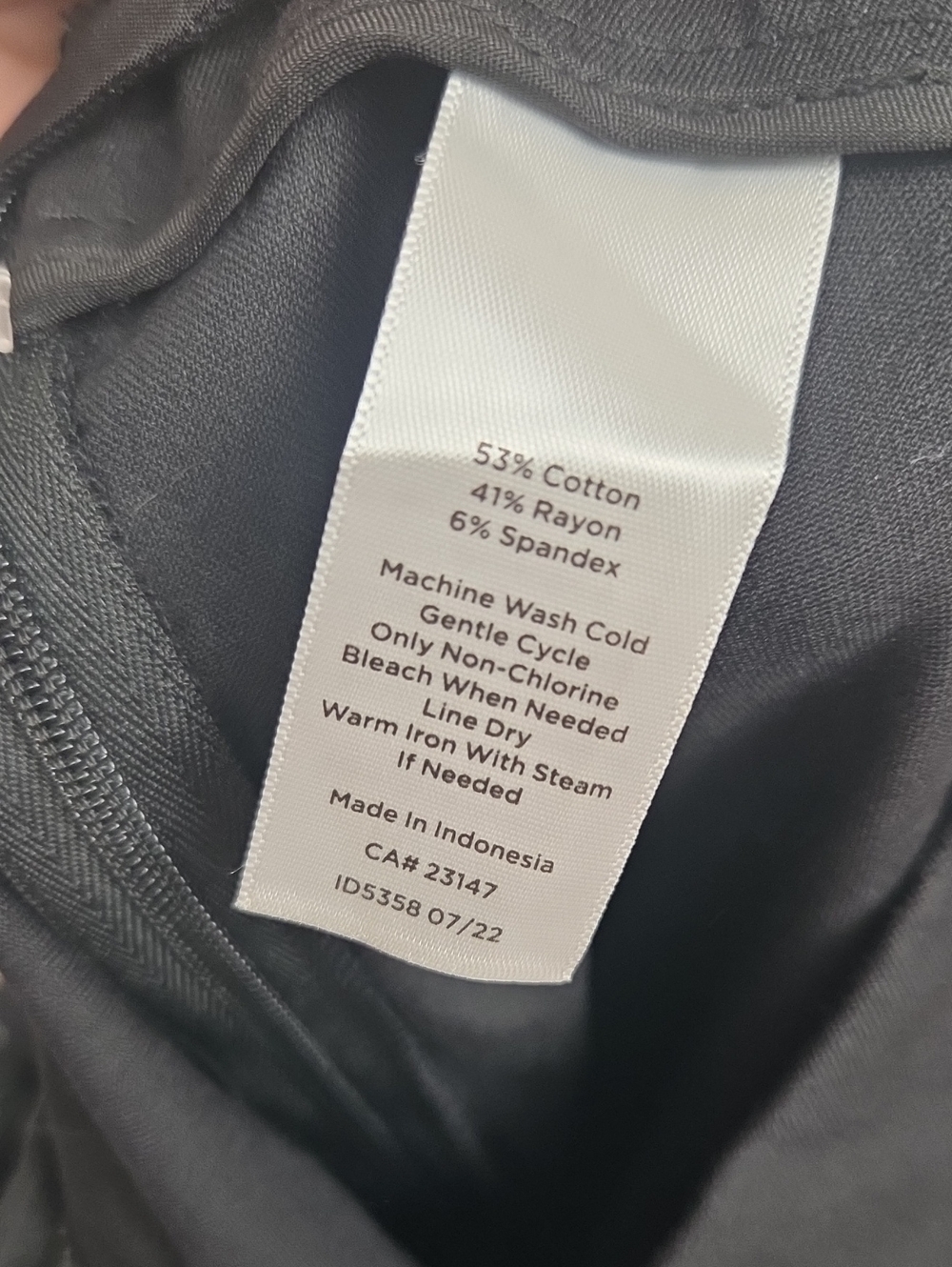 NWT Talbots Black Chatham Ankle Pants Classy Cotton Business Casual Office - 8P - Picture 10 of 12